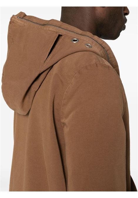 Brown Gimp hooded jacket - men RICK OWENS DRKSHDW | DU01D1772CB44